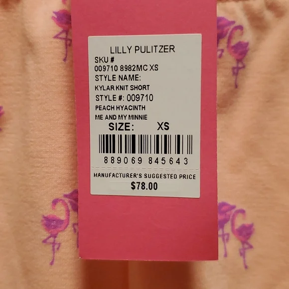 Lilly Pulitzer kyler knit short flamingo - Picture 3 of 3